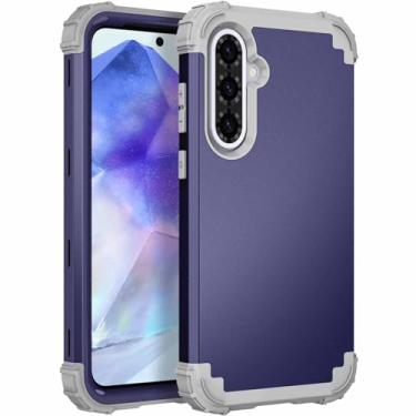 Imagem de Asuwish Capa de telefone para Samsung Galaxy A36/A56 5G capa dura à prova de choque de silicone macio amortecedor híbrido três camadas aderência resistente acessórios de proteção robusta A 36 56