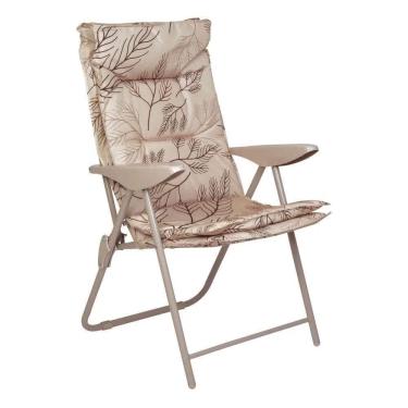 Imagem de Poltrona Estofada Camping Kairos até 120kg Floral 409007 MOR