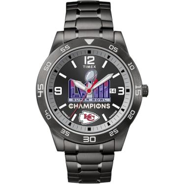 Imagem de Relógio masculino Timex Acclaim 42 mm Super Bowl LVIII Champions – Kansas City Chiefs, Vermelho