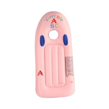 Imagem de kowaku Crianças infláveis ​​Surfboard, Surfing Body Board Brinquedado portátil de água, água de piscina inflável de água leve para a festa, Rosa