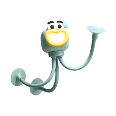 Imagem de Ioensy Forma mutável e engraçado esportista luminoso, lâmpada de mesa dobrável forma de bricolage, para quarto de estar na sala de estar em casa geladeira, Azul