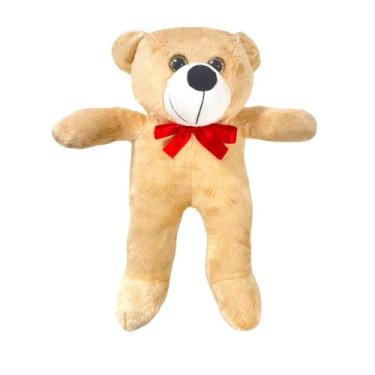 Imagem de Urso De Pelúcia Antialérgico Teddy 50cm Com Laço Doce - POIT&POIT