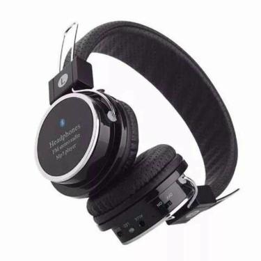 Imagem de Fone de Ouvido Headphone Bluetooth Micro Sd Mp3 Rádio Fm Preto