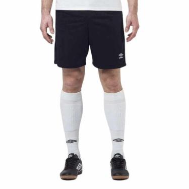 Imagem de Calção Umbro Legacy Futebol Academia Shorts Esportivo, Preto, G