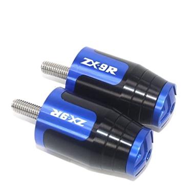 Imagem de Extremidades das manoplas de guidão de motocicleta, tampas de extremidade, acessórios deslizantes de peso para Ka&was&aki Ninja ZX-9R ZX9R ZX 9R ZX900C 900 C