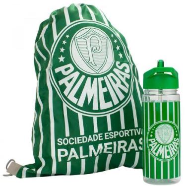 Imagem de Garrafa Palmeiras Plástica 450 ML Com Sacochila - EAS026-3 - MILENO