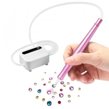 Imagem de Zariocy Caneta de pintura de diamante elétrica recarregável – Kits de canetas de pintura de arte de diamante a vácuo para adultos, sem cera, ferramentas de acessórios de pintura de arte de diamante