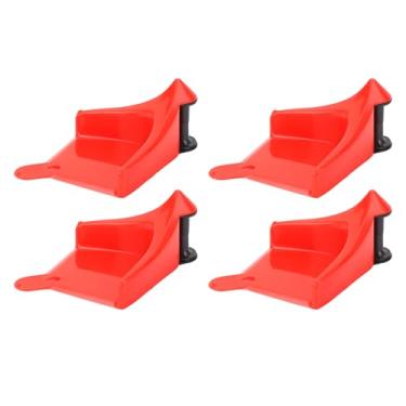 Imagem de Keenso Guarda Mangueira do Pneu, 4 PCs Pente Manguar (Vermelho)