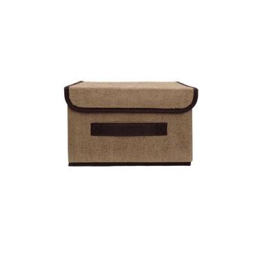 Imagem de Caixa Organizadora com Tampa para Guarda-Roupa Pequeno - Amigold, Marr