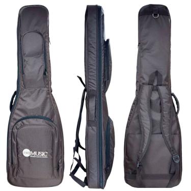 Imagem de SEMI CASE RÍGIDO P/ CONTRA BAIXO MARROM "AMS"