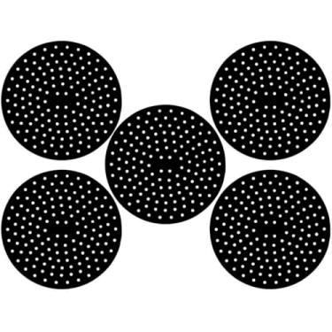 Imagem de Kit 5 Peças Tapete Silicone Para Fogão de Indução Almofada Silicone Protetora Lá Si Linha Premium M5 Armarinhos (Kit: 5 Pretos)