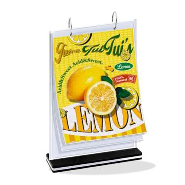 Imagem de TEHAOLE Suporte De Acrílico Para Placas Várias Páginas Em Formato T, Menu/Foto/Publicidade/Bebidas, 8,5 X 11 Polegadas