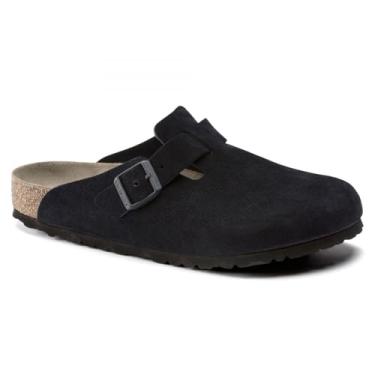 Imagem de Birkenstock Boston, palmilha macia, couro de camurça, tamancos