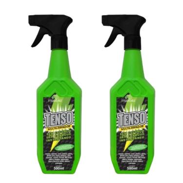 Imagem de Kit 2 Tenso Limpa Estofados Sofá Banco Pisos 500Ml Maxbio