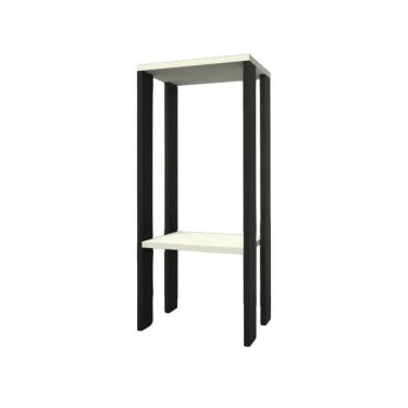 Imagem de Mesa Alta Mesa De Canto Mesa De Apoio Mesa De Bebedouro Mesa Lateral Preto E Branco