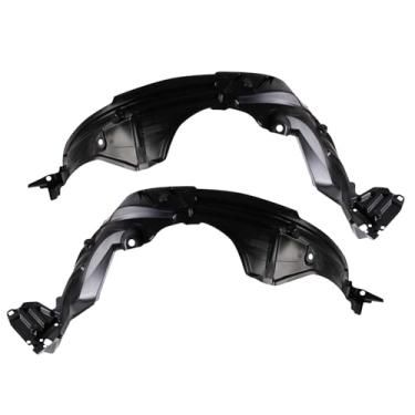 Imagem de TRQ Conjunto de forro de para-lama interno dianteiro lado do motorista e do passageiro TO1248221 TO1249221 compatível com Toyota Yaris 2018