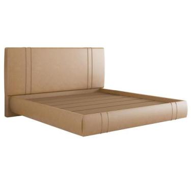 Imagem de Cama King Flutuante Com Cabeceira 195cm Astra S04 material sintético B