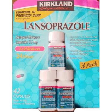 Imagem de Medicine Kirkland Signature Lansoprazol 15 mg 42 cápsulas