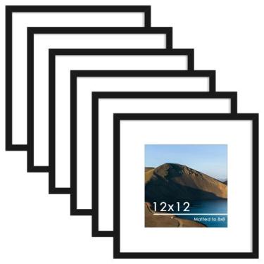 Imagem de Porta-retratos PEALSN 12x12, conjunto de 6 para decoração de parede, p