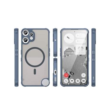 Imagem de Elubugod Capa compatível com Nothing CMF Phone 2 Pro, compatível com MagSafe, antiqueda, compatível com Nothing CMF Phone 2 Pro, capa protetora azul