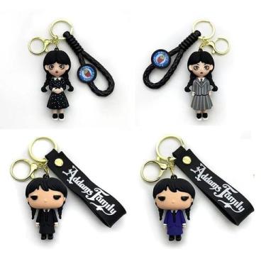 Imagem de Chaveiro Pingente Wandinha Wednesday Família Addams Coleção - Chaveiro