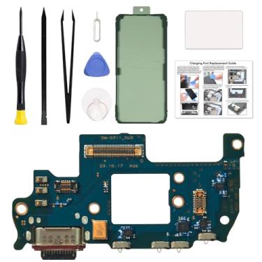 Imagem de Porta de carregamento de substituição para Galaxy S23 FE versão dos EUA, placa de carregamento de base compatível com Samsung S23 FE SM-BS711U/U1, inclui instruções e kit de ferramentas
