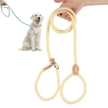 Imagem de Guia Cachorros Unificada para Adestramento Passeio Pet Cães Resistente Coleira Corda 1,5/1,8 metros (Amarelo, 6mm*150cm)