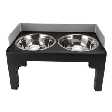 Imagem de Generic Tigela Alta para água e Comida de Cachorro, Tigela Elevada para Cães à Prova de Derramamento para Cães Médios e Grandes (Cinza)