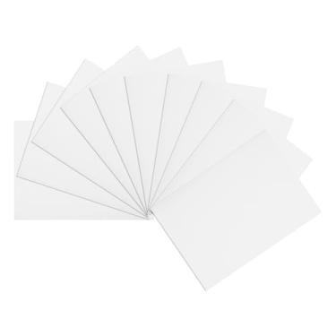 Imagem de uxcell 10 folhas de papel de papelão ondulado, branco, 35,5 x 25,4 cm, para projetos de artesanato e bricolage