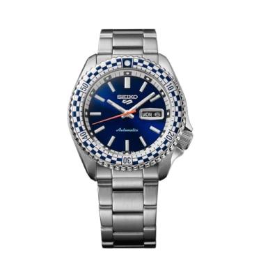 Imagem de SEIKO Relógio masculino 5 Sports Special Edition com mostrador azul automático SRPK65K1, prata., Clássico