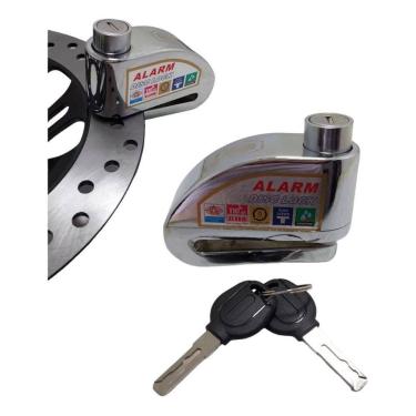 Imagem de Ultra Trava Roda Antifurto Alarme 2 Chaves Bicicleta