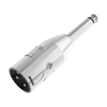 Imagem de Generic Conector adaptador XLR profissional, leve e resistente, adaptador XLR para microfone macho de 6,5 mm para apresentações ao vivo, Macho