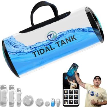 Imagem de Tidal Tank - Sino de chaleira original Aqua Bag - Bolsa de treinamento com peso de água - Melhor núcleo e treino de equilíbrio - Equipamento de fitness de estabilidade portátil