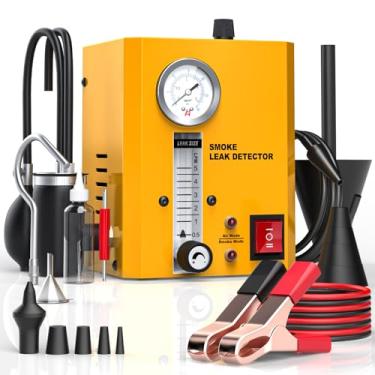 Imagem de TUIREL Detector De Vazamento Automotivo Para Máquina Fumaça Com Bomba Ar Integrada, Manômetro, Medidor Vazão, Ferramenta Diagnóstico Veículos Teste Vazamentos Em Vácuo, Combustível, Evaporador E Out