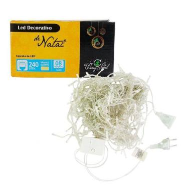 Imagem de Cascata 240 Leds 4,3m Natal 220v Pisca Pisca - Wincy Natal