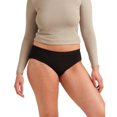 Imagem de Saalt Roupa íntima de período breve modal - super absorvente - reutilizável, confortável, à prova de vazamento, fina, mantém você seca - fluxo menstrual, maternidade, pós-parto