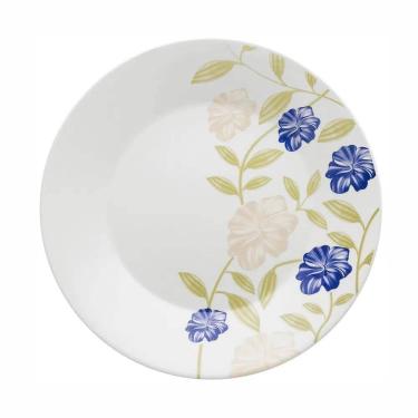 Imagem de Prato Raso Porcelana Azul Perfeito 26Cm 1 Peça Oxford