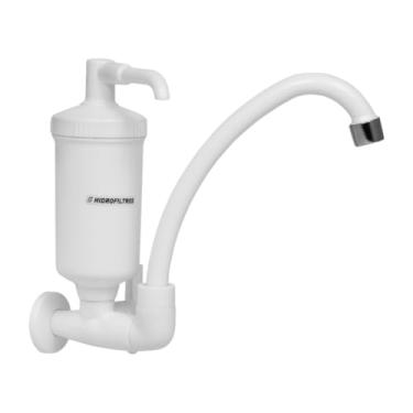 Imagem de Purificador de Torneira Hidrofiltros Pop Branco com Bica Móvel - Certificado Inmetro
