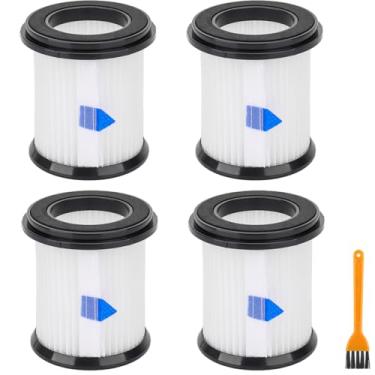 Imagem de Substituição de filtros de vácuo para aspirador sem fio INSE N5S N5T S6T S6P Pro S610/TMA T120 T121 T151 T150 T220 T210 T181 T180 T220 - Pacote com 4 filtros HEPA com filtro de malha
