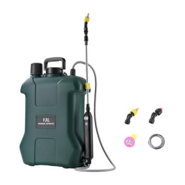 Imagem de Baoblaze Pulverizador elétrico de mochila, pulverizador automático de jardinagem, reto e nebulizador, 13l Verde