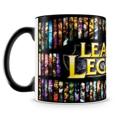 Imagem de Caneca Personalizada League of Legends Preta - Porcelana de Alto Brilh