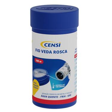 Imagem de Veda Rosca Em Fio Fita Teflon Alta Vedação Censi 160 Metros