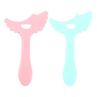 Imagem de Generic 2 peças de estêncil delineador delineador, delineador, estêncil, ferramenta de maquiagem para olhos, estêncil de lápis de sobrancelha, rosa e verde