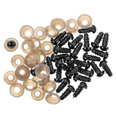 Imagem de Olhos artesanais para Amigurumi olhos de plástico para boneca de olhos de fantoche com design de segurança suprimentos para fabricação de bonecas