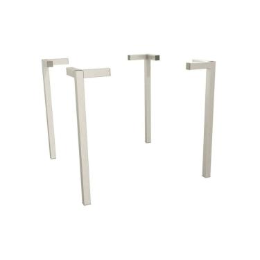 Imagem de Base Mesa De Jantar Santorini M089 Aço S- Tampo Branco - Kappesberg