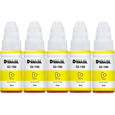 Imagem de Kit 5 Tintas Para G3110, G3111, G4100 G2100 G2110 Gi-190 - Bulk Ink Do