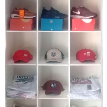 Imagem de Expositor Cabiceiro Colméia Armário Arara Balcão Loja Roupas