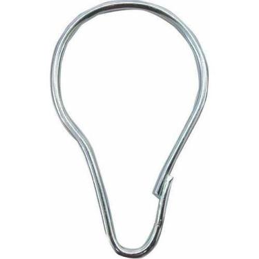 Imagem de Gancho Tipo Pera P/cortina Grande 35mm Pacote Com 100 Unid - BugShop