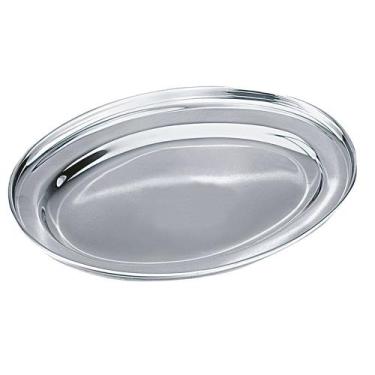 Imagem de Travessa de Inox Oval Funda 40 cm Class Home, Prateado