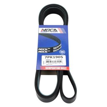 Imagem de MOCA 7PK1905 EPDM Correia serpentina serve para 2009-2010 para Pontiac Vibe L4 2.4L ar condicionado, alternador, direção hidráulica e bomba de água; com A/C, 2012-2013 para Scion xB L4 2.4L Acessório